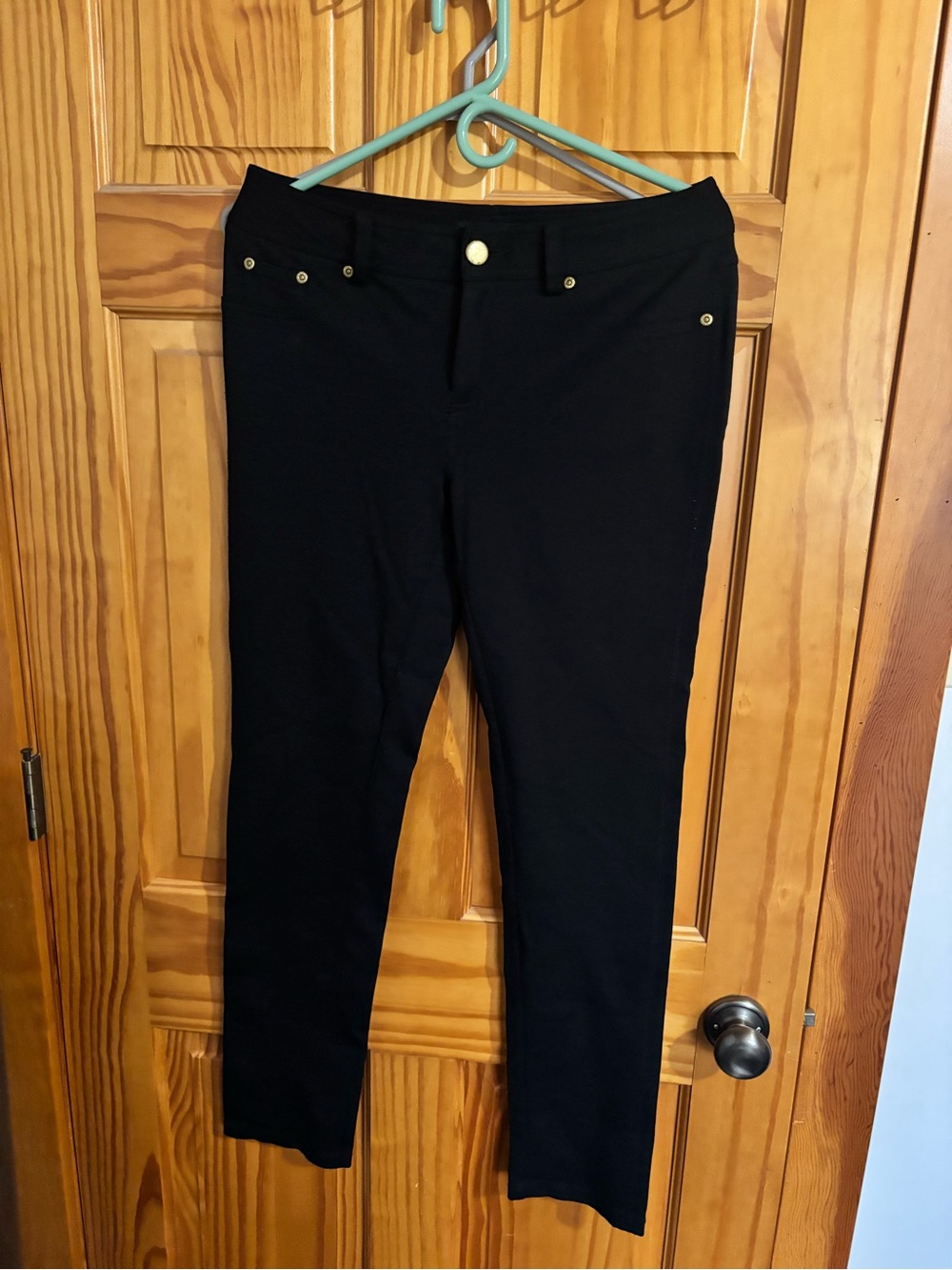 Black Women's Stretch Ponte Pants